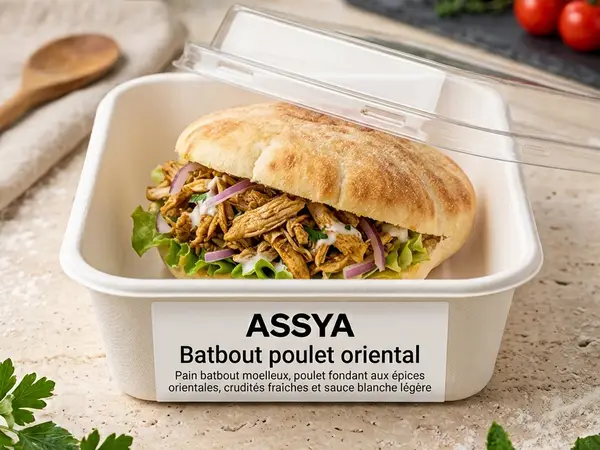 Batbout poulet oriental