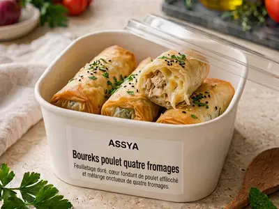Boureks poulet quatre fromages