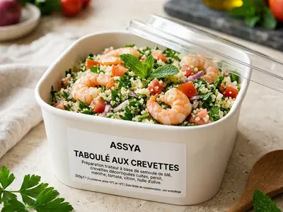 Taboulé aux crevettes