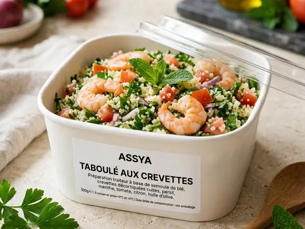 Taboulé aux crevettes