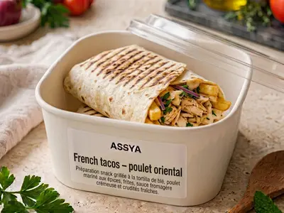 French tacos, poulet oriental