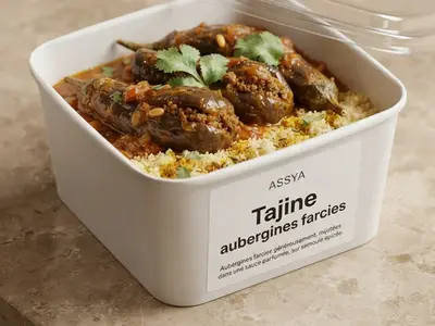 Tajine aubergines farcies