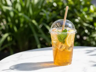 Thé glacé à la menthe