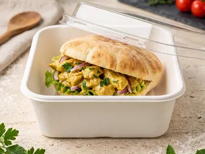 Batbout poulet curry