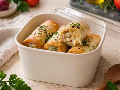 Boureks poulet quatre fromages
