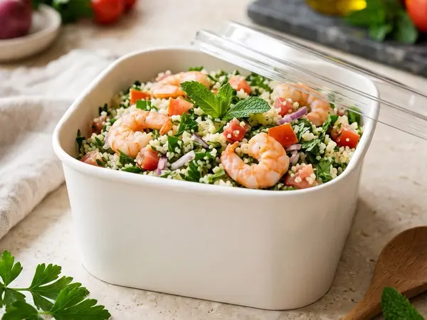 Taboulé aux crevettes