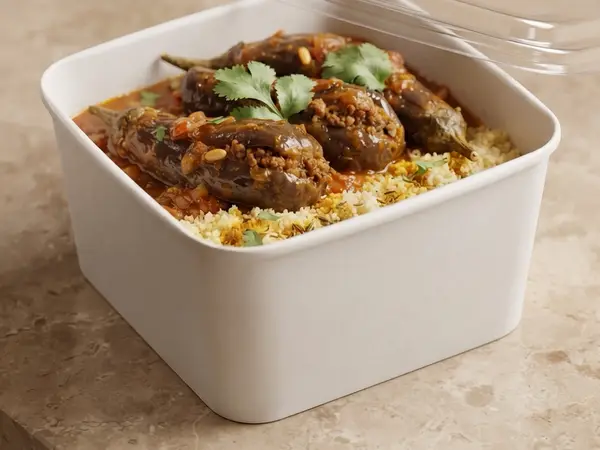 Tajine aubergines farcies au BOEUF