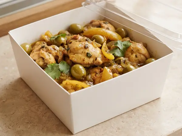 Tajine poulet, olives et citron confit